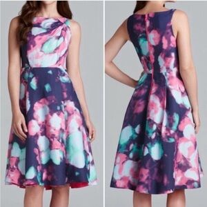 Kate Spade Olivia Blue Fit and Flare Midi Dress